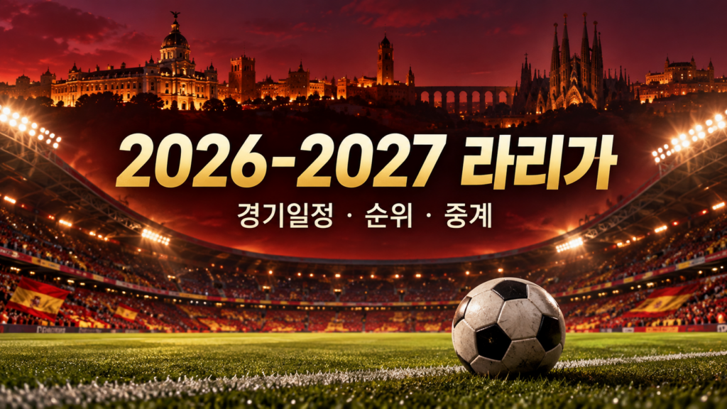 2026-2027 라리가 경기일정 순위 중계