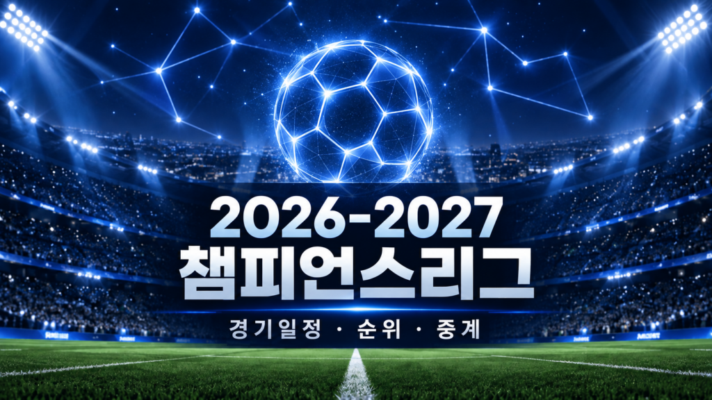 2026-2027 챔피언스리그 경기일정 순위 중계