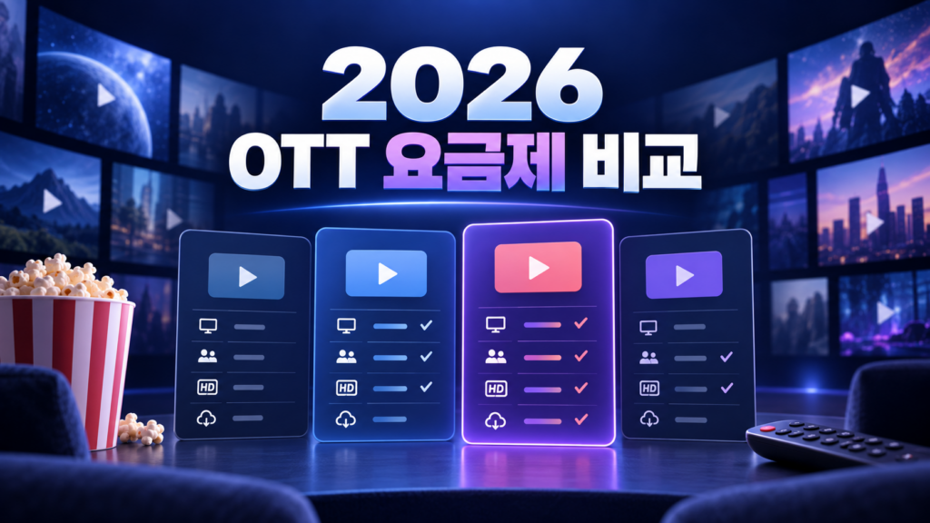 2026 OTT 요금제 비교