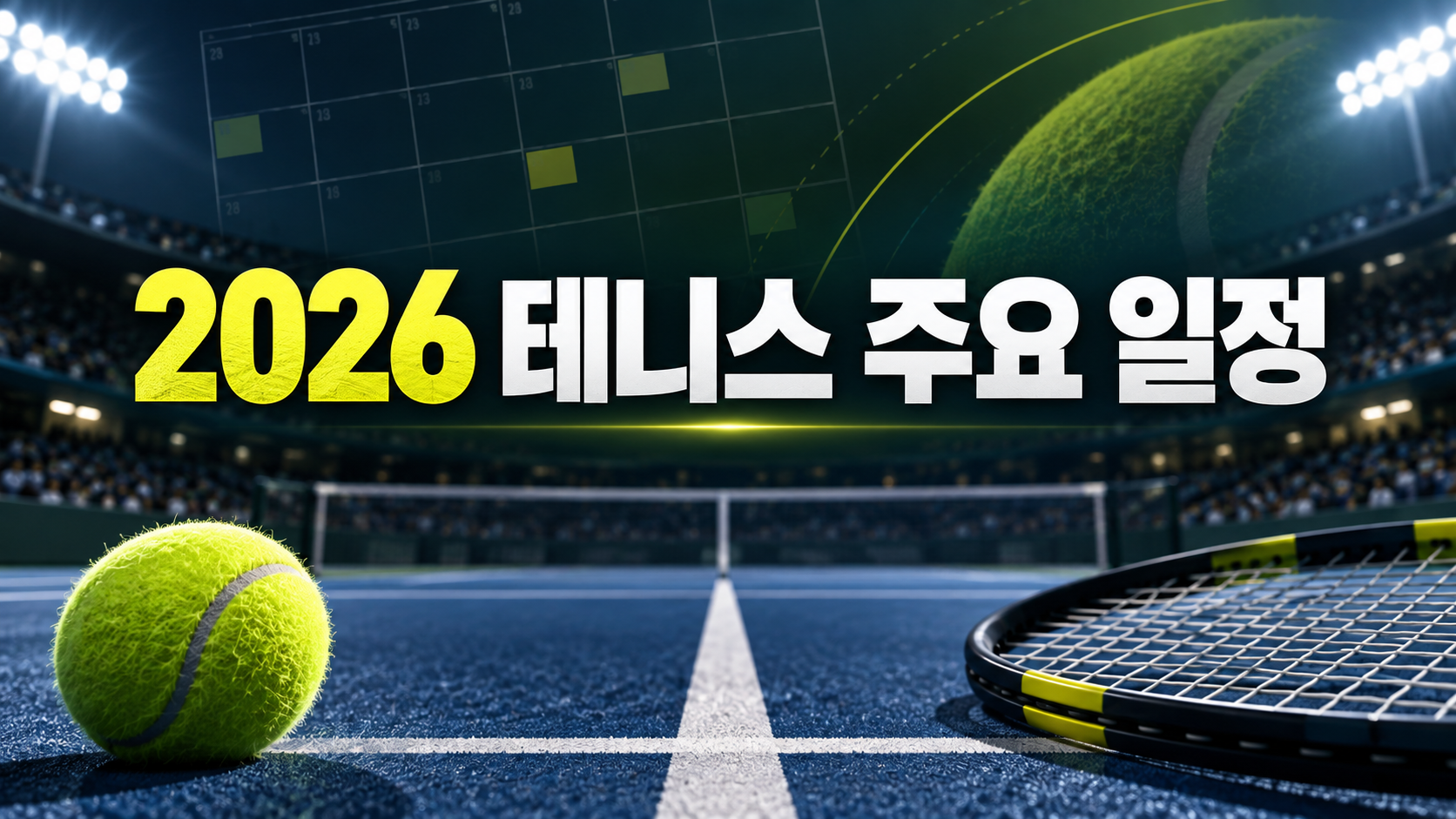 2026 ATP 테니스 주요 일정