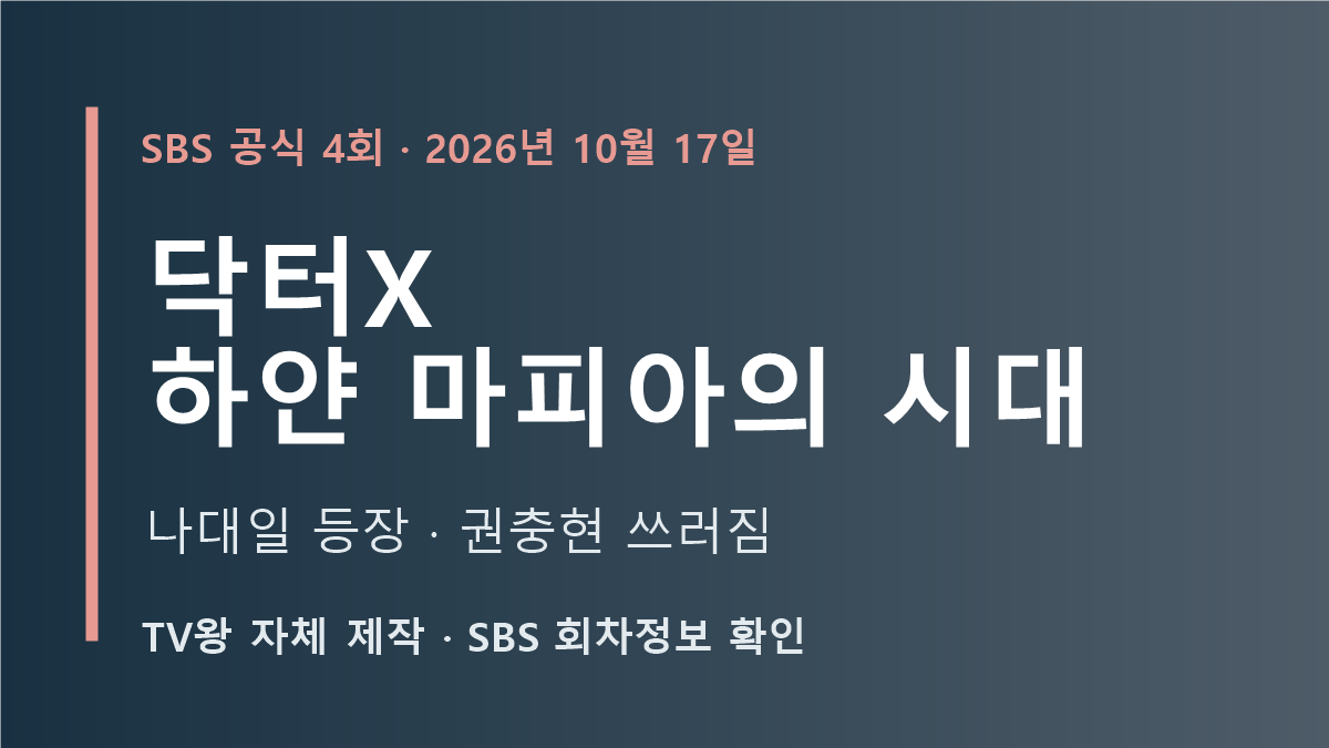 닥터X 하얀 마피아의 시대 4회 나대일 등장·권충현 쓰러짐