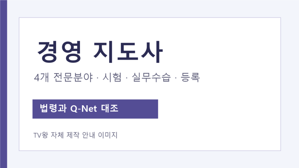 경영지도사 4개 전문분야와 시험·실무수습·등록 과정