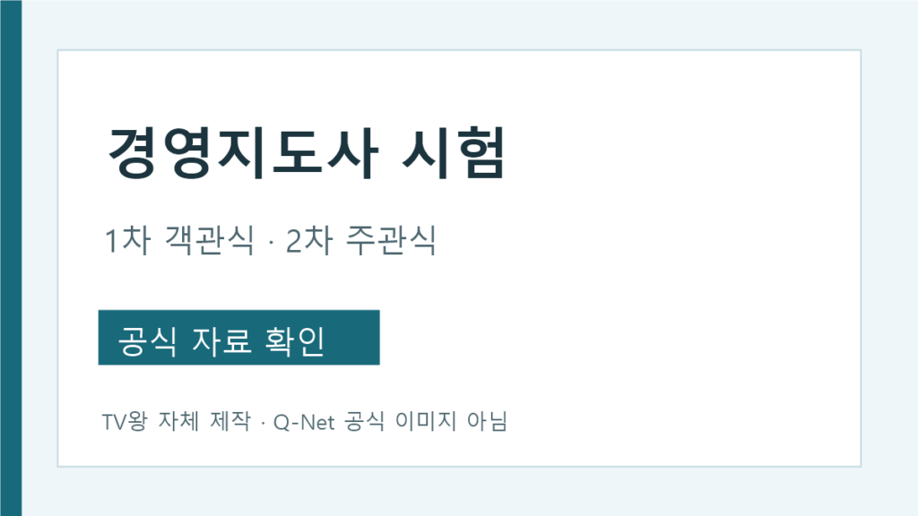 경영지도사 1차 객관식 2차 주관식과 영어대체 합격기준